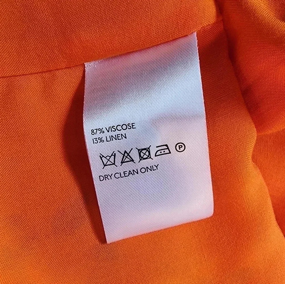 Free People Like a Lady Orange Citrus Floral Mini Dress Lace Up Back S NWT - Picture 14 of 16